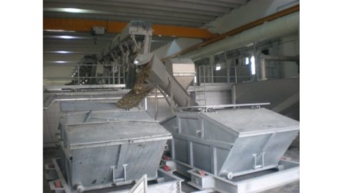 Galvaniz çöp konteyneri